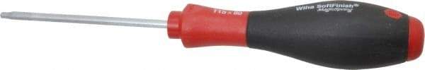 Wiha - T15 Torx Driver - 80mm Blade Length, 7-1/2" OAL, Ergonomic Handle - Americas Industrial Supply
