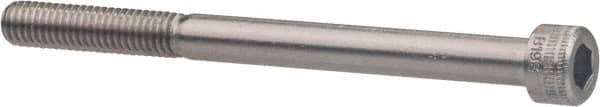 Holo-Krome - #8-32 UNC Hex Socket Drive, Socket Cap Screw - Grade 18-8 Stainless Steel, Uncoated, Partially Threaded, 1-1/4" Length Under Head - Americas Industrial Supply