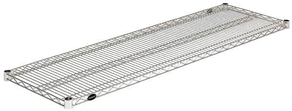 Value Collection - 60" Wide, 1.19" High, Open Shelving Accessory/Component - Stainless Steel Finish, 18" Deep, Use with NuLine Units - Americas Industrial Supply