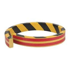PRO-SAFE - Flexible Polyurethane Foam Type D Wall/Surface Protector - Yellow/Black - Americas Industrial Supply