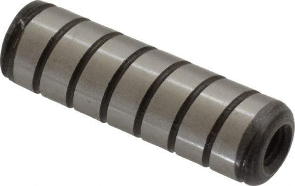 Holo-Krome - 3/8" Diam x 1-1/4" Pin Length 4000 Alloy Steel Pull Out Dowel Pin - Black Luster Finish, C 47-58 & C 60 (Surface) Hardness, 1 Beveled & 1 Threaded End - Americas Industrial Supply