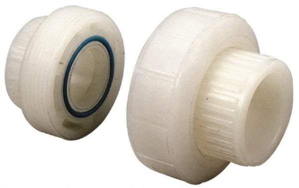 NIBCO - 3/4" PVDF Plastic Pipe Socket Union - Schedule 80, S x S End Connections - Americas Industrial Supply