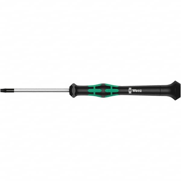 Wera - T4 Torx Driver - 1-37/64" Blade Length, 137mm OAL, Ergonomic Handle - Americas Industrial Supply