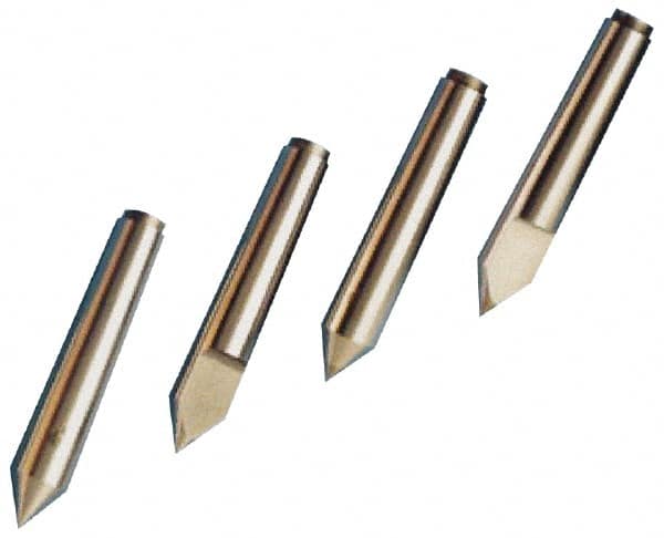 Riten - 3/4" Head Diam, Carbide-Tipped Steel Standard Point Solid Dead Center - Jarno 6 Taper, 3/4" Point Diam, 4-1/2" OAL - Americas Industrial Supply