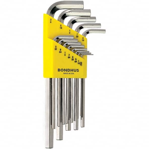 Bondhus - Hex Key Sets Tool Type: Hex Handle Type: L-Key Long Arm - Americas Industrial Supply