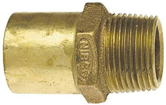 NIBCO - 2-1/2" Cast Copper Pipe Adapter - FTG x M, Pressure Fitting - Americas Industrial Supply