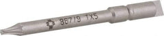 Wera - 4mm Drive, Torx Precision Screwdriver Bit - 1-3/4" OAL - Americas Industrial Supply