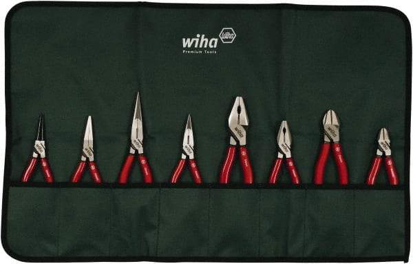 Wiha - 8 Piece Cutting Plier Set - Comes in Box - Americas Industrial Supply
