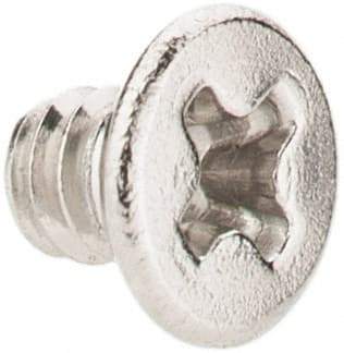 Value Collection - #2-56 UNC, 1/8" OAL Phillips Drive Machine Screw - Flat Head, Grade 18-8 Stainless Steel, Uncoated, Without Washer - Americas Industrial Supply
