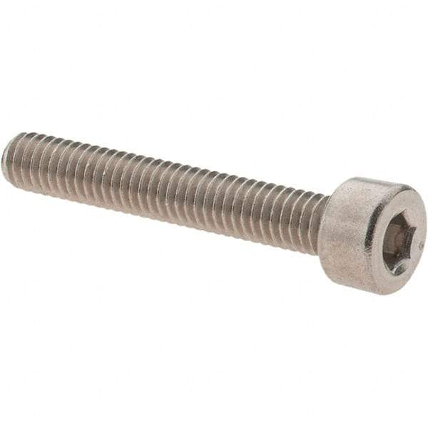 Value Collection - M4x0.70 Metric Coarse Hex Socket Drive, Socket Cap Screw - Grade 316 & Austenitic A4 Stainless Steel, Uncoated, Partially Threaded, 25mm Length Under Head - Americas Industrial Supply