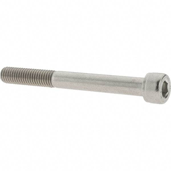 Value Collection - M8x1.25 Metric Coarse Hex Socket Drive, Socket Cap Screw - Grade 18-8 & Austenitic A2 Stainless Steel, Uncoated, Partially Threaded, 75mm Length Under Head - Americas Industrial Supply
