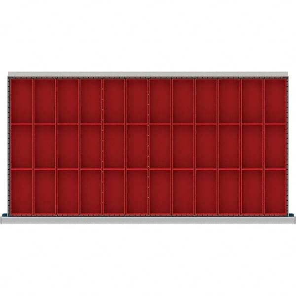 LISTA - 36-Compartment Drawer Divider Layout for 3.15" High Drawers - Americas Industrial Supply
