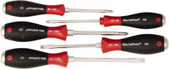 Wiha - 5 Piece Phillips & Slotted Screwdriver Set - Comes in Kit Bag - Americas Industrial Supply