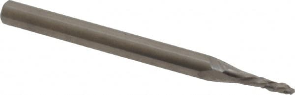 Accupro - 1/16" Diam, 3/16" LOC, Drill Point End, Solid Carbide Diamond Pattern Router Bit - Right Hand Cut, 1-1/2" OAL, 1/8" Shank Diam, Use on Fiberglass - Americas Industrial Supply