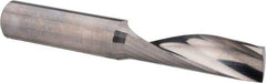 Accupro - 1/2" Cutting Diam x 1-5/8" Length of Cut, 1 Flute, Upcut Spiral Router Bit - Uncoated, Right Hand Cut, Solid Carbide, 3-1/2" OAL x 1/2" Shank Diam, Single Edge, 21° Helix Angle - Americas Industrial Supply
