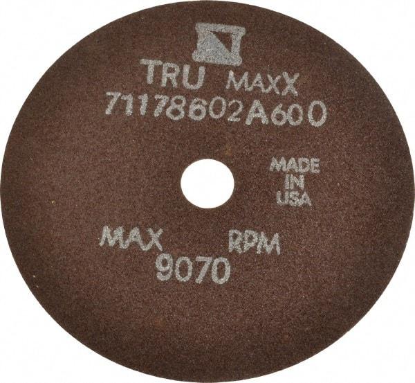 Tru-Maxx - 4" 60 Grit Aluminum Oxide Cutoff Wheel - 1/32" Thick, 1/2" Arbor, 9,070 Max RPM, Use with Stationary Tools - Americas Industrial Supply