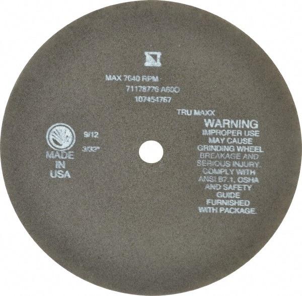 Tru-Maxx - 8" 60 Grit Aluminum Oxide Cutoff Wheel - 3/32" Thick, 5/8" Arbor, 4,536 Max RPM, Use with Stationary Tools - Americas Industrial Supply