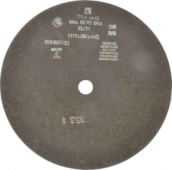 Tru-Maxx - 12" 46 Grit Aluminum Oxide Cutoff Wheel - 1/8" Thick, 1" Arbor, 3,024 Max RPM, Use with Stationary Tools - Americas Industrial Supply