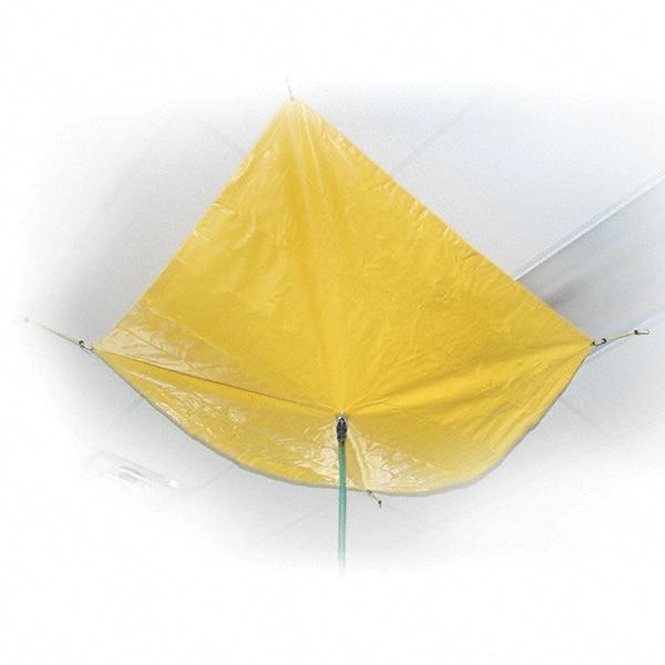 UltraTech - 20" Diam, Square Roof Leak Diverter - 5' Long x 5' Wide x 10 mil Thick, Yellow - Americas Industrial Supply