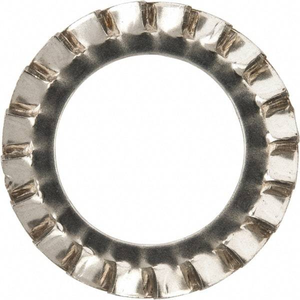 Value Collection - M18 Screw, 19mm ID, Stainless Steel External Tooth Lock Washer - 30mm OD, Uncoated, Grade 316 & Austenitic A4 - Americas Industrial Supply