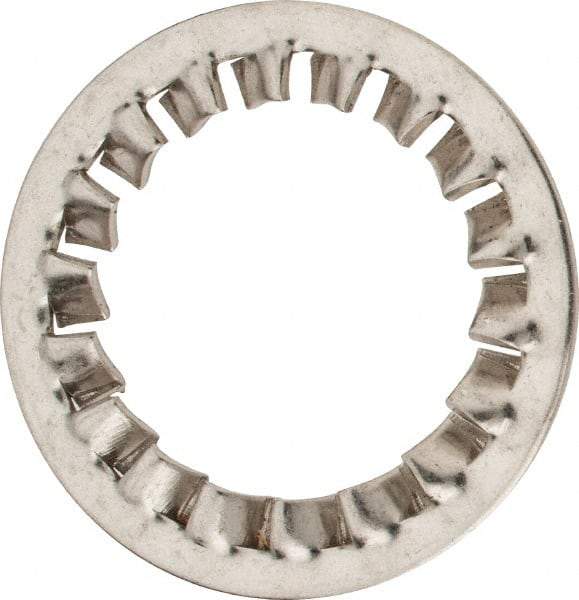 Value Collection - M30 Screw, 31mm ID, Stainless Steel Internal Tooth Lock Washer - 48mm OD, Uncoated, Grade 316 & Austenitic A4 - Americas Industrial Supply