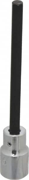 Proto - 1/2" Drive, 5/16" Hex Bit Socket - 5-5/8" OAL, 4-1/8" Bit Length, Long Hex Bit Socket - Americas Industrial Supply