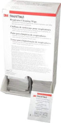 3M - Facepiece Alcohol-Free Wipes - 10" Long x 8" Wide - Americas Industrial Supply