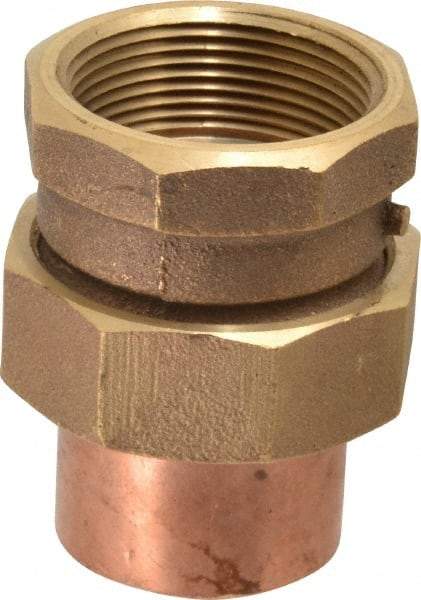 NIBCO - 1-1/2" Cast Copper Pipe Union - C x F, Pressure Fitting - Americas Industrial Supply