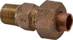 NIBCO - 1/4" Cast Copper Pipe Union - C X M, Pressure Fitting - Americas Industrial Supply