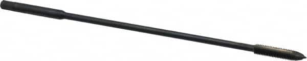Kennametal - #10-32 UNF 2 Flute H3 Oxide Finish High Speed Steel Spiral Point Extension Tap - Plug Chamfer, 6" OAL, 2B/3B Class of Fit - Americas Industrial Supply