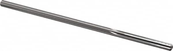 Made in USA - 0.1945" High Speed Steel 6 Flute Chucking Reamer - Straight Flute, 0.186" Straight Shank, 1-1/4" Flute Length, 5" OAL - Americas Industrial Supply
