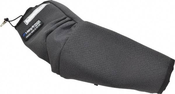 HexArmor - Size L, Gray/Black SuperFabric Cut & Puncture Resistant Sleeve - 19" Long Sleeve, Cut Resistance Level 5, Made with Thumb Hole - Americas Industrial Supply