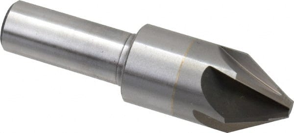 M.A. Ford - 3/4" Head Diam, 1/2" Shank Diam, 6 Flute 60° Solid Carbide Countersink - Americas Industrial Supply