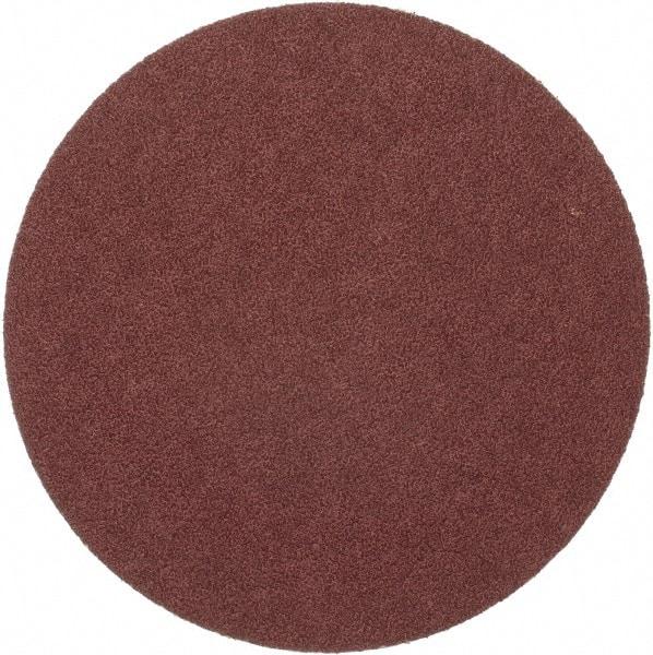 Merit Abrasives - 8" Diam, 36 Grit Aluminum Oxide Adhesive PSA Disc - Very Coarse, Black, Cloth Backing, Flexible - Americas Industrial Supply