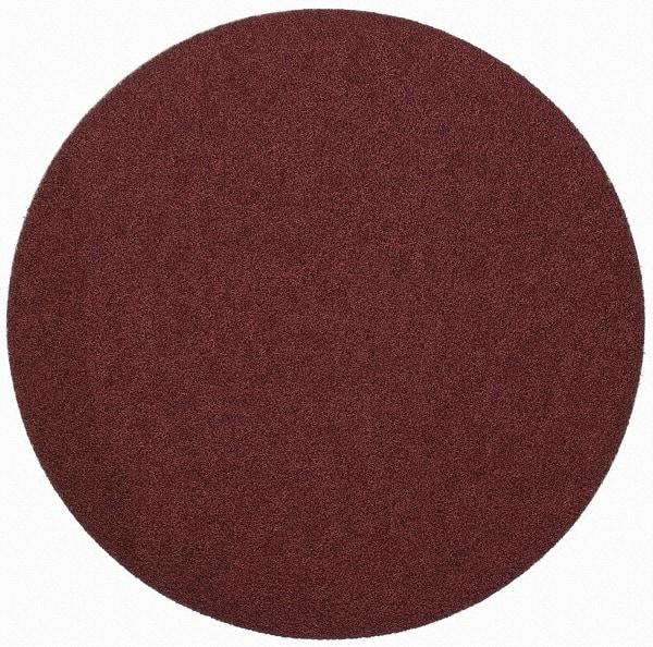 Merit Abrasives - 9" Diam, 50 Grit Aluminum Oxide Adhesive PSA Disc - Coarse Grade, Black, Cloth Backing, Flexible - Americas Industrial Supply