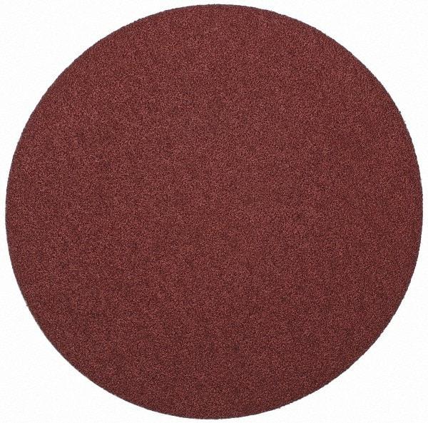 Merit Abrasives - 10" Diam, 40 Grit Aluminum Oxide Adhesive PSA Disc - Very Coarse, Black, Cloth Backing, Flexible - Americas Industrial Supply