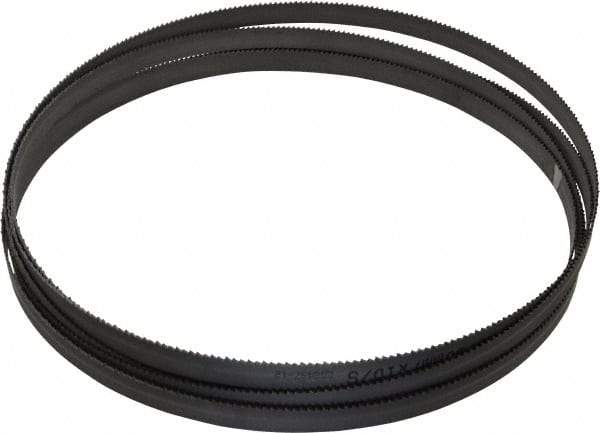 Starrett - 10 TPI, 12' 6" Long x 1/2" Wide x 0.035" Thick, Welded Band Saw Blade - Bi-Metal, Toothed Edge, Raker Tooth Set, Contour Cutting - Americas Industrial Supply