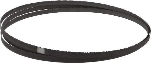 Starrett - 8 to 12 TPI, 9' 9" Long x 1/2" Wide x 0.025" Thick, Welded Band Saw Blade - Bi-Metal, Toothed Edge, Raker Tooth Set, Contour Cutting - Americas Industrial Supply