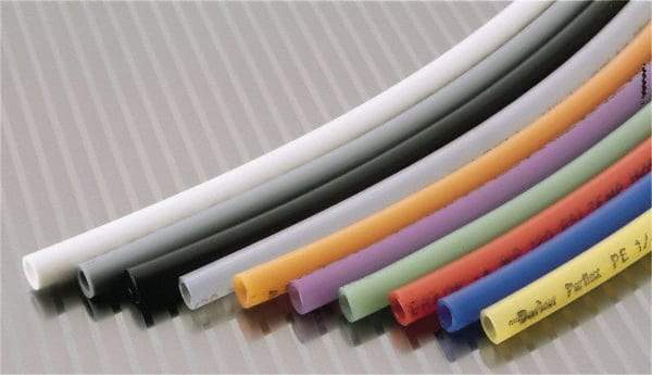 Parker - 3/8" ID x 1/2" OD, 1/16" Wall Thickness, 500' Long, Polyethylene Tube - Natural, 90 Max psi, -80 to 150°F - Americas Industrial Supply