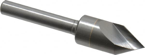 M.A. Ford - 1/2" Head Diam, 1/4" Shank Diam, 1 Flute 60° Solid Carbide Countersink - Americas Industrial Supply