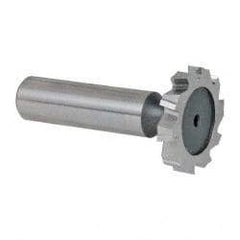 Keo - 1-1/8" Diam x 3/16" Face Width, High Speed Steel, 10 Teeth, Shank Connection Woodruff Keyseat Cutter - Uncoated, 2-3/16" OAL x 1/2" Shank, Staggered Teeth, ANSI 609, Old Standard 16 - Americas Industrial Supply