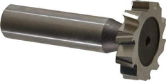 Keo - 1-1/8" Diam x 1/4" Face Width, High Speed Steel, 10 Teeth, Shank Connection Woodruff Keyseat Cutter - Uncoated, 2-1/4" OAL x 1/2" Shank, Staggered Teeth, ANSI 809, Old Standard 18 - Americas Industrial Supply