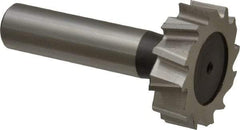 Keo - 1-1/4" Diam x 3/8" Face Width, High Speed Steel, 12 Teeth, Shank Connection Woodruff Keyseat Cutter - Uncoated, 2-3/8" OAL x 1/2" Shank, Staggered Teeth, ANSI 1210, Old Standard E - Americas Industrial Supply