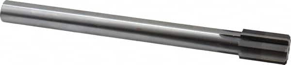 Made in USA - 1-1/8" Diam, 7/8" Max Diam Straight Shank, 1-3/4" Flute Length, Machine Expansion Reamer - Straight Flute, 11" OAL, Right Hand Cut, 8 Flutes, High Speed Steel, Bright Finish - Americas Industrial Supply