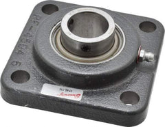 Browning - 1" ID, 3-3/4" OAL x 3-3/4" OAH 4-Bolt Flange - 1,651 Lb Static Cap, 2,801 Lb Dyn Cap, 2-3/4" Btw Mnt Hole Ctrs, Cast Iron - Americas Industrial Supply