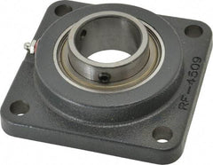 Browning - 1-15/16" ID, 5-5/8" OAL x 5-5/8" OAH 4-Bolt Flange - 5,216 Lb Static Cap, 7,889 Lb Dyn Cap, 4-3/8" Btw Mnt Hole Ctrs, Cast Iron - Americas Industrial Supply