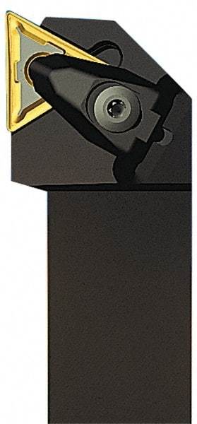 Seco - DTJN, Right Hand Cut, 1-1/4" Shank Height x 1-1/4" Shank Width, Negative Rake Indexable Turning Toolholder - 6" OAL, TN..43. Insert Compatibility, Series Clamp Lock - Americas Industrial Supply