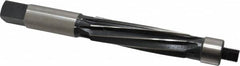 Made in USA - 3/4" Reamer Diam, Straight Shank, 2-11/16" Flute Length, Hand Expansion Reamer - Spiral Flute, 6-9/16" OAL, Left Hand Spiral, Right Hand Cut, 8 Flutes, High Speed Steel - Americas Industrial Supply