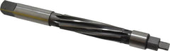 Made in USA - 1" Reamer Diam, Straight Shank, 3-3/4" Flute Length, Hand Expansion Reamer - Spiral Flute, 8-3/8" OAL, Left Hand Spiral, Right Hand Cut, 8 Flutes, High Speed Steel - Americas Industrial Supply