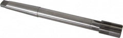 Made in USA - 1-1/8" Diam, 7/8" Max Diam 3MT Morse Taper Shank, 1-3/4" Flute Length, Machine Expansion Reamer - Straight Flute, 11" OAL, Right Hand Cut, 8 Flutes, High Speed Steel, Bright Finish - Americas Industrial Supply